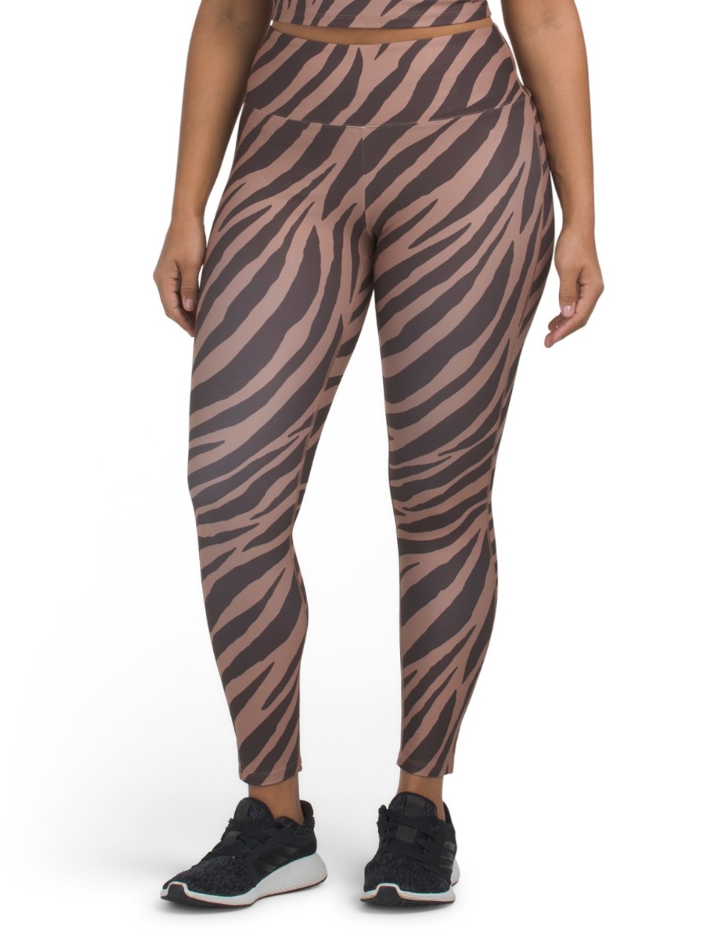 NWT Summersalt Do It All High Rise Leggings, Two-Tone Brown Zebra Print – Size 8